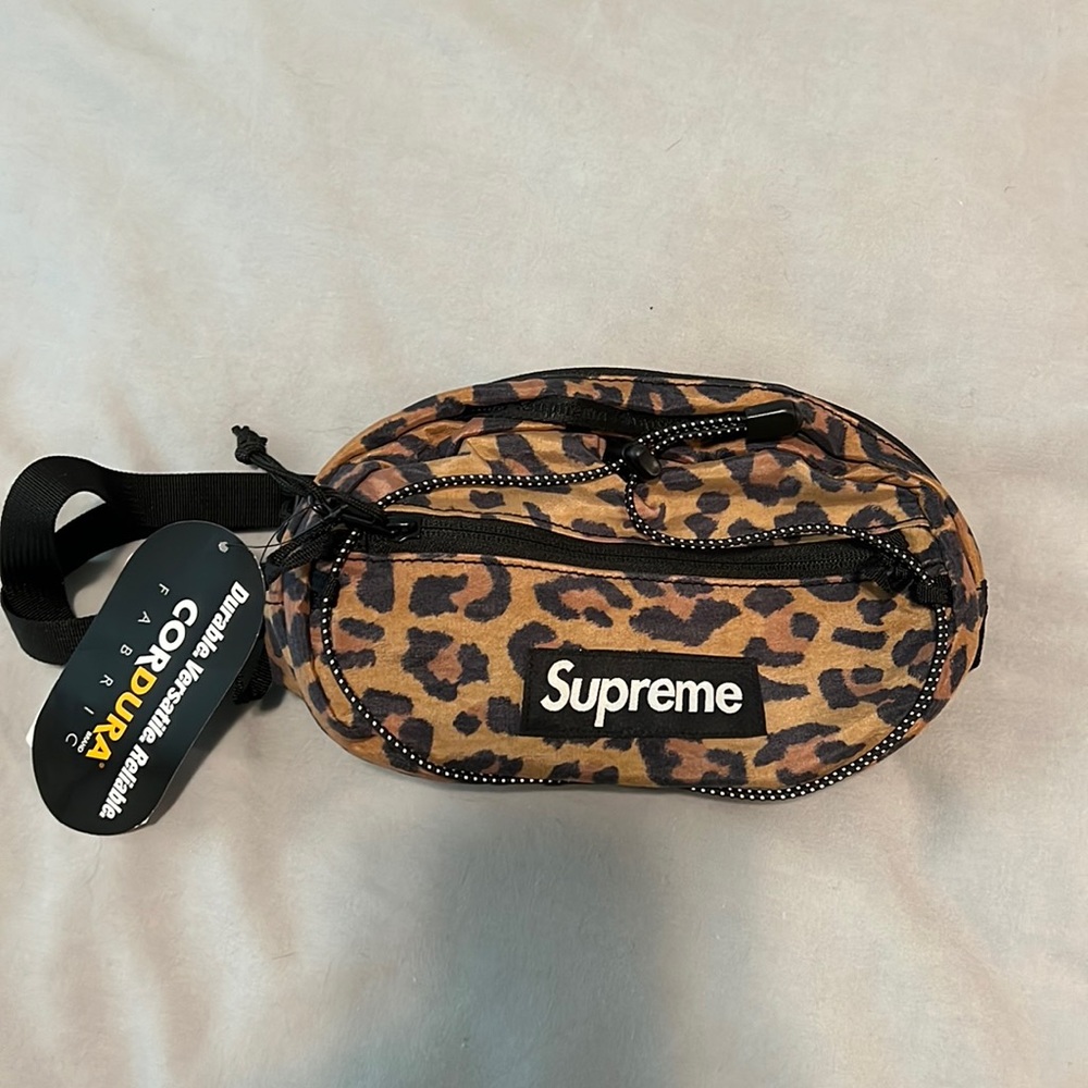 Supreme leopard belt bag